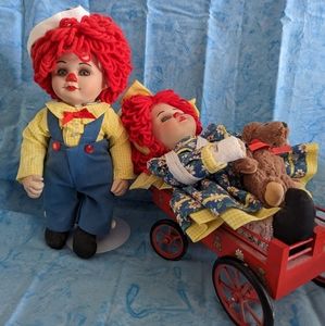 Rosie and Rags Marie Osmond Porcelain Dolls